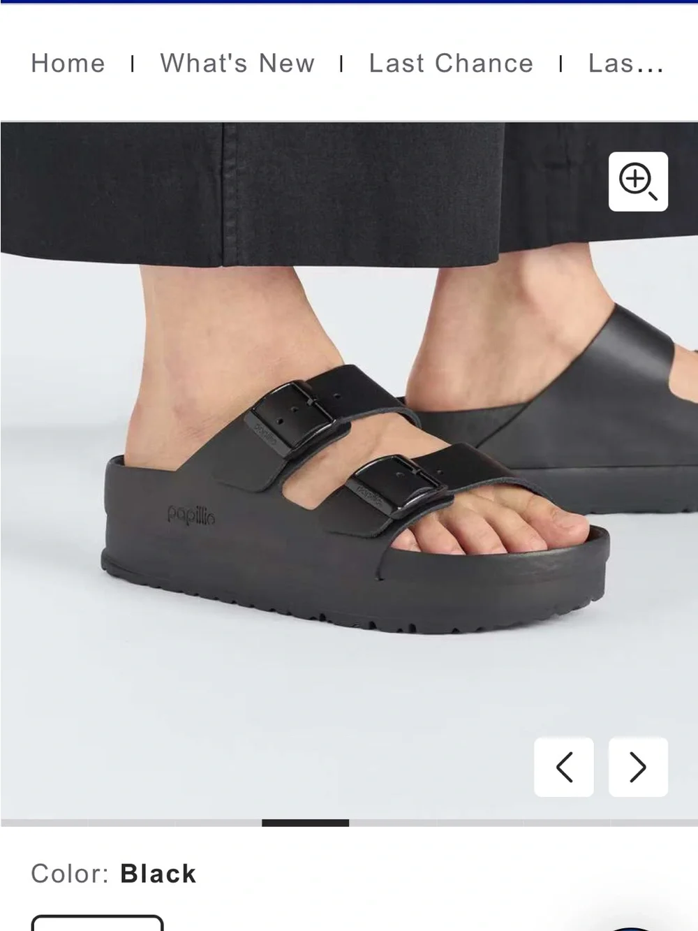 Birkenstock Arizona Flex Platform Sandal - Black Size 42/Women’s 11 No Box